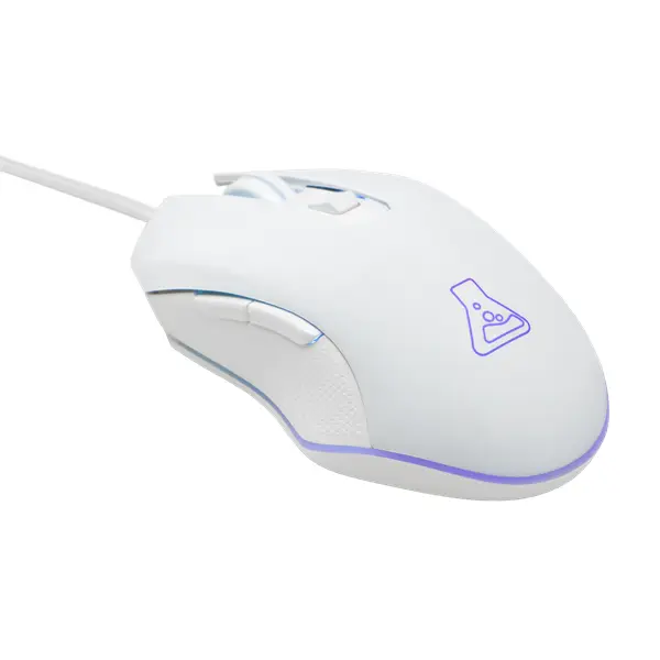 The G-Lab Gamer Egér - KULT HELIUM W (3200 DPI, 6 gomb, makro, 1,8m kábel, RGB LED, fehér) – 2. kép
