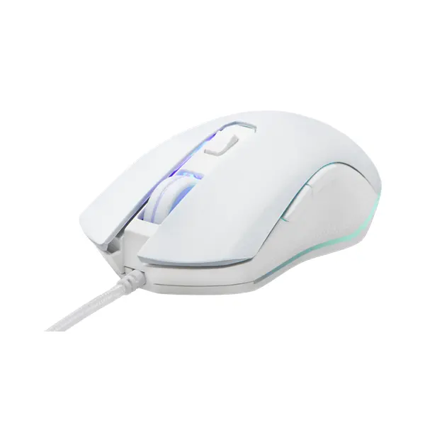 The G-Lab Gamer Egér - KULT HELIUM W (3200 DPI, 6 gomb, makro, 1,8m kábel, RGB LED, fehér) – 3. kép