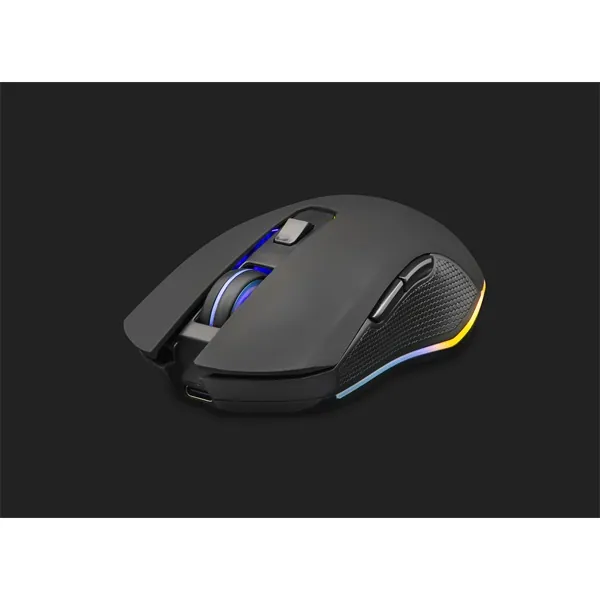 The G-Lab Vezeték nélküli Gamer Egér - KULT HELIUM WL (3200 DPI, 6 gomb, makro, RGB LED, fekete) – 3. kép