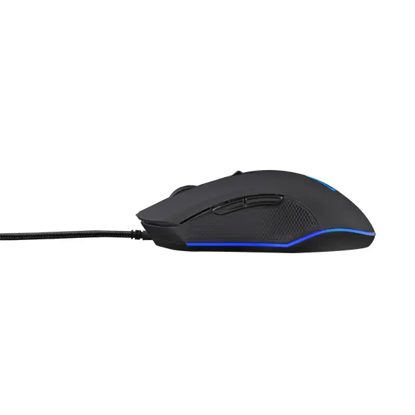 The G-Lab Gamer Egér - KULT HELIUM (3200 DPI, 6 gomb, makro, 1,8m kábel, RGB LED, fekete) – 3. kép