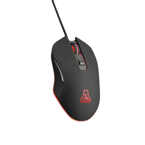 The G-Lab Gamer Egér - KULT HELIUM (3200 DPI, 6 gomb, makro, 1,8m kábel, RGB LED, fekete) – 4. kép
