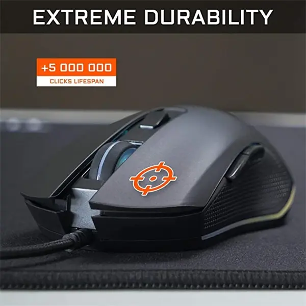 The G-Lab Gamer Egér - KULT HELIUM (3200 DPI, 6 gomb, makro, 1,8m kábel, RGB LED, fekete) – 7. kép