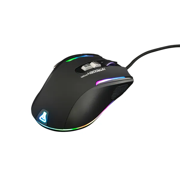 The G-Lab Gamer Egér - KULT NITRO ATOM (4800 DPI, 9 gomb, makro, 1,8m kábel, RGB LED, fekete) – 3. kép