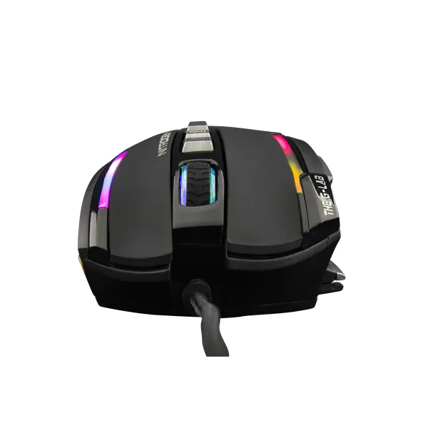 The G-Lab Gamer Egér - KULT NITRO ATOM (4800 DPI, 9 gomb, makro, 1,8m kábel, RGB LED, fekete) – 6. kép