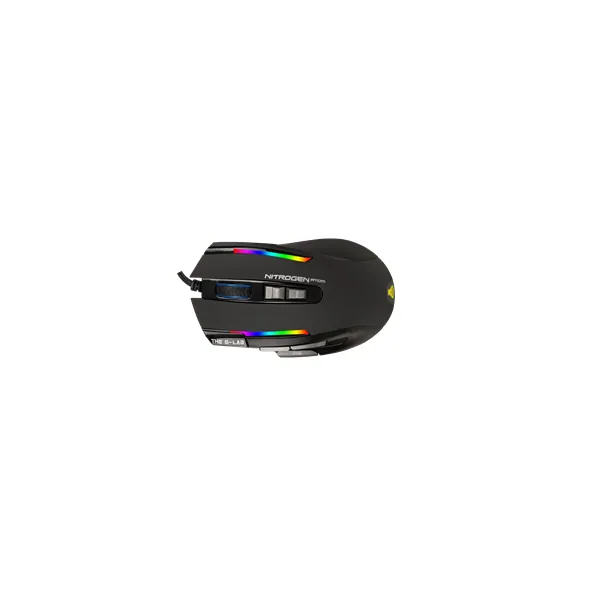 The G-Lab Gamer Egér - KULT NITRO ATOM (4800 DPI, 9 gomb, makro, 1,8m kábel, RGB LED, fekete) – 8. kép