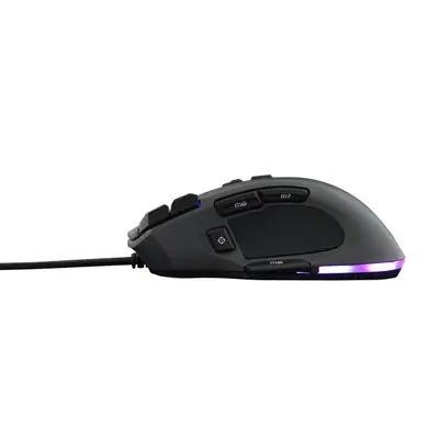 The G-Lab Gamer Egér - KULT NITRO CORE (10000 DPI, 11 gomb, makro, 1,8m kábel, RGB LED, fekete) – 2. kép