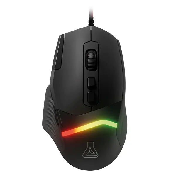 The G-Lab Gamer Egér - KULT PALLADIUM (12800 DPI, 8 gomb, makro, 1,8m kábel, 1000Hz, RGB LED, fekete)