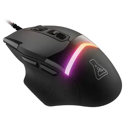 The G-Lab Gamer Egér - KULT PALLADIUM (12800 DPI, 8 gomb, makro, 1,8m kábel, 1000Hz, RGB LED, fekete) – 2. kép