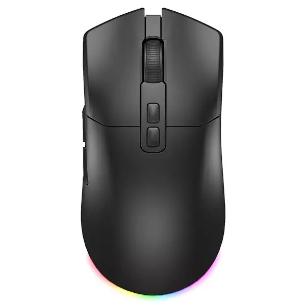 The G-Lab Vezeték nélküli Gamer Egér - KULT SILICIUM (12000 DPI, 7 gomb, makro, PixArt 3311, 1000Hz, RGB, fekete)