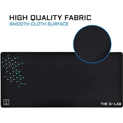 The G-Lab Egérpad - PAD YTTRIUM XXL (900x400x4mm, vízálló, fekete) – 2. kép