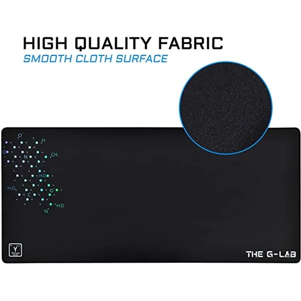 The G-Lab Egérpad - PAD YTTRIUM XXL (900x400x4mm, vízálló, fekete) – 2. kép