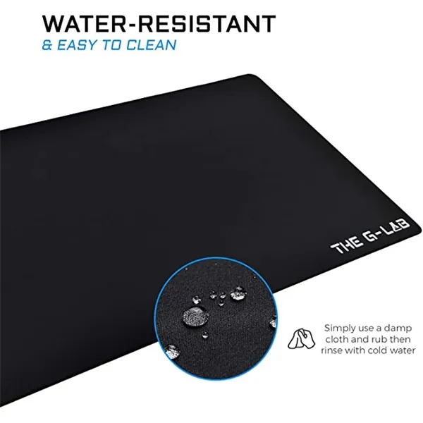 The G-Lab Egérpad - PAD YTTRIUM XXL (900x400x4mm, vízálló, fekete) – 5. kép