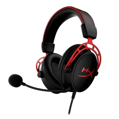 HyperX Fejhallgató - Cloud Alpha (Vezetékes, 3,5mm Jack, fekete/piros)