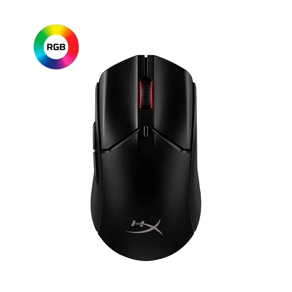 HyperX Egér - Pulsefire Haste 2 Wireless (Optikai, 26000 DPI, 6 gomb, vezeték nélküli, fekete) – 4. kép