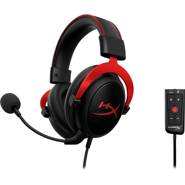 HyperX Fejhallgató - Cloud III (Vezetékes, USB-A/USB-C, fekete/piros) – 2. kép