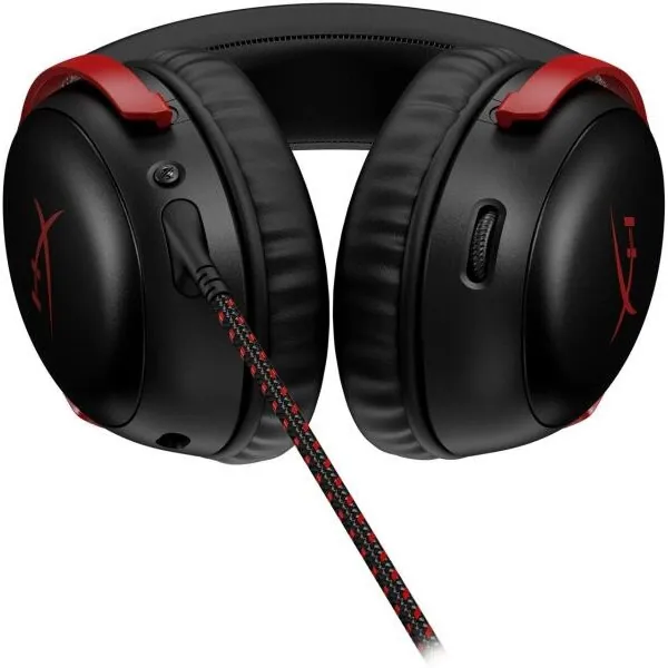 HyperX Fejhallgató - Cloud III (Vezetékes, USB-A/USB-C, fekete/piros) – 3. kép