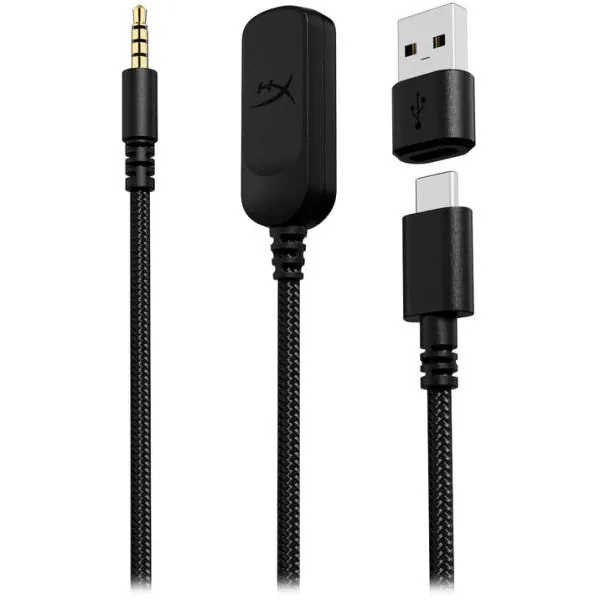HyperX Fejhallgató - Cloud III (Vezetékes, USB-A/USB-C, fekete/piros) – 4. kép