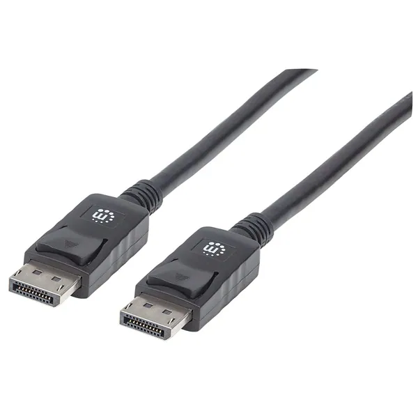 Manhattan Kábel - DisplayPort to DisplayPort ( DisplayPort 1.2, 4K@60hz, 2m, Fekete)