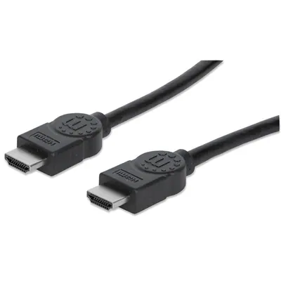 Manhattan Kábel - HDMI to HDMI (4K@60Hz, 3D, Shielded, 7.5m, Fekete)