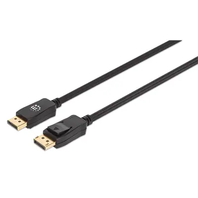 Manhattan Kábel - DisplayPort ( DisplayPort 1.4, 4K@144hz, HDR, 3m, Fekete)