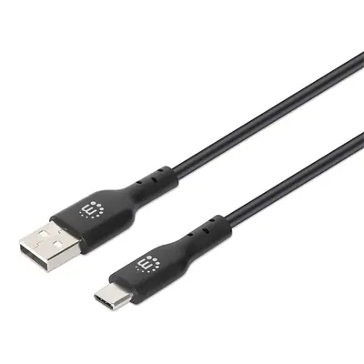 Manhattan Kábel - USB nyomtató kábel (USB2.0, USB-A - USB-B, 2m, Fekete)