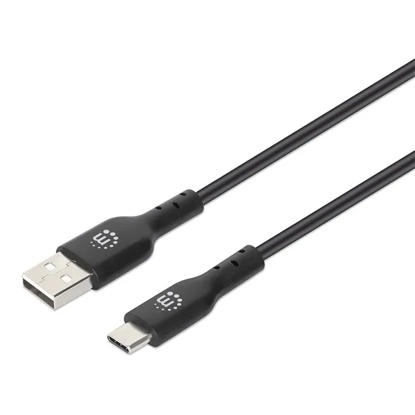 Manhattan Kábel - USB nyomtató kábel (USB2.0, USB-A - USB-B, 2m, Fekete)