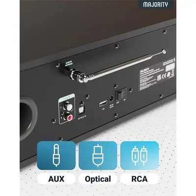 Majority All-in-One lejátszó - Quadriga (120W, BT, DAB+/FM, internet rádió, CD lejátszó, Spotify, Távírányító) – 2. kép