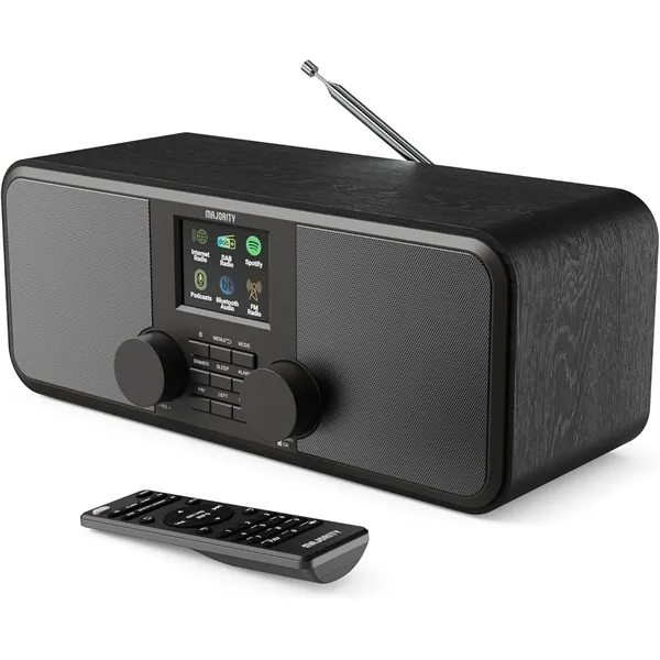 Majority Internet rádió - Rostock (10W, Bluetooth 5.2, FM Rádió, Spotify, USB)