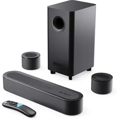 Majority Hangszóró Soundbar - Bowfell Halo 5.1 Dolby (230W, BT 5.3, HDMI ARC, AUX, USB, Optikai, Távírányító, Mélynyomó)