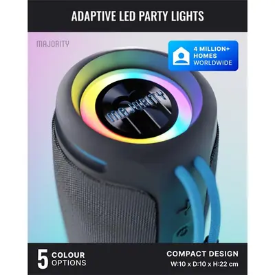 Majority Hangszóró Bluetooth - Move 3 (M3) (40W, Bluetooth 6.0, 5000mah, hangerőszabályzó, IP67, USB-C) – 2. kép