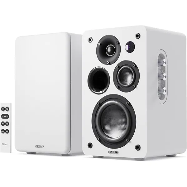 Majority Hangszóró 2.0 - D100X Fehér (100W, Bluetooth 5.3, USB, AUX, HDMI ARC, RCA, USB, Optikai, Távírányító)