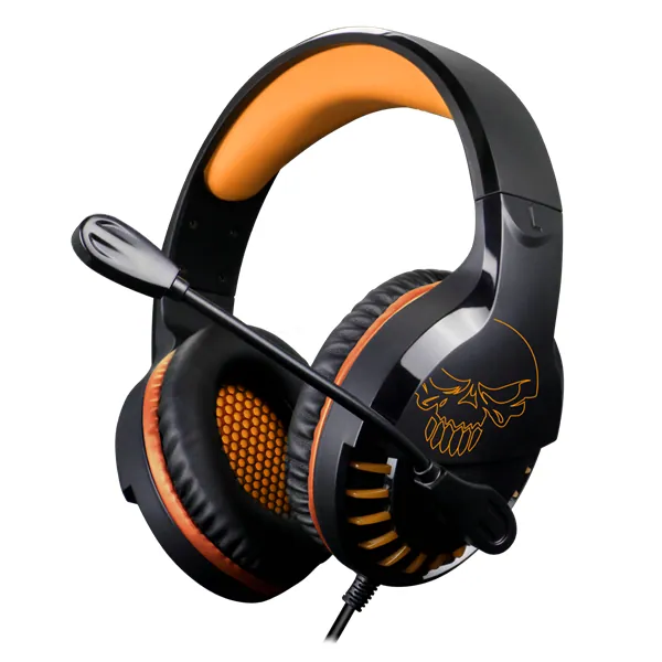 Spirit of Gamer Fejhallgató - PRO-H3 (MultiPlatform, mikrofon, 3.5mm jack, hangerőszabályzó, 2m kábel, narancssárga) – 5. kép
