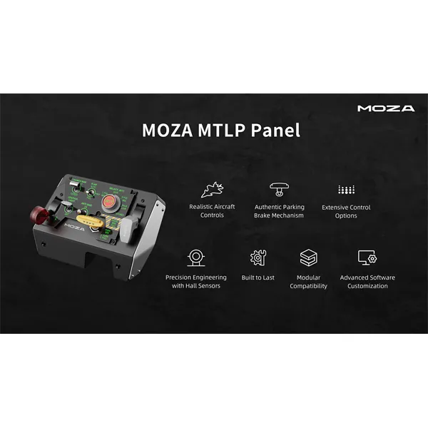 Moza Racing kiegészítő - Flight MTLP Vezérlő (Control Panel, Hall effect) – 3. kép