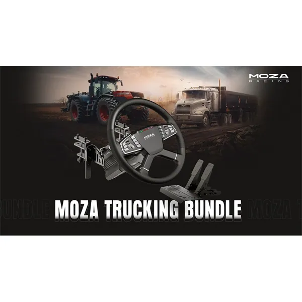 Moza Racing csomag - R5 Truck PC Szimulátor szett (Kamion/Traktor, DD, R5 bázis, TSW kormány, SR-P Lite pedál, bilincs) – 3. kép