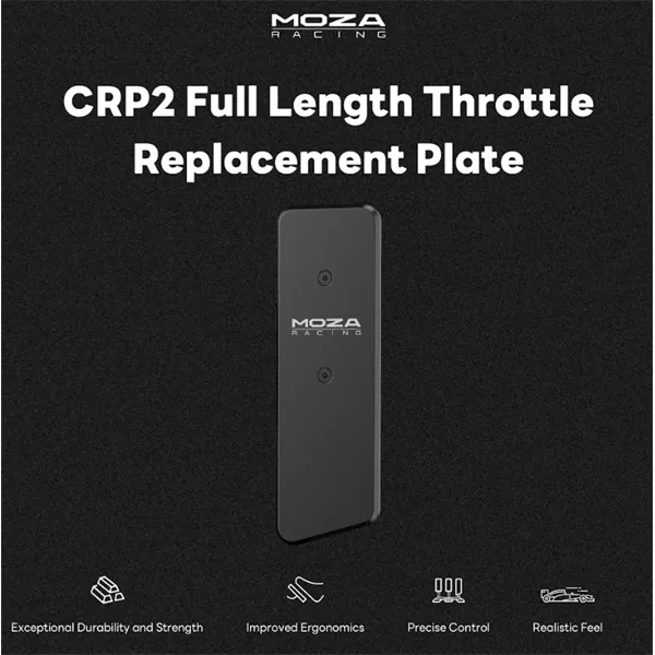 Moza Racing kiegészítő - CRP2 Full Length Throttle Replacement Plate – 2. kép