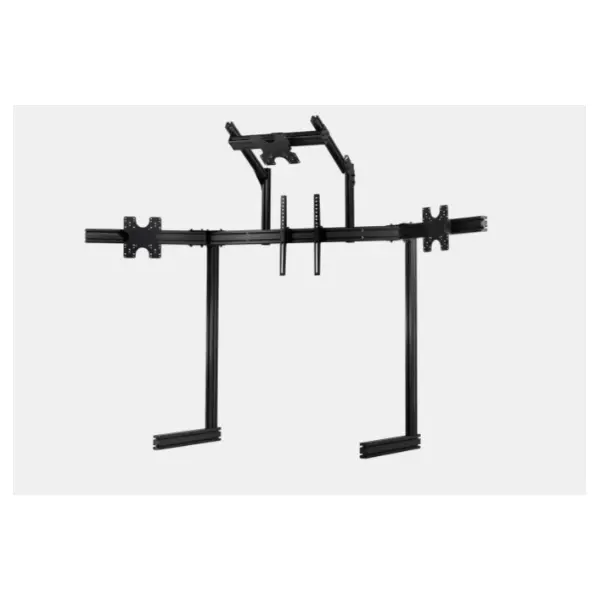 Next Level Racing Szimulátor kijelző állvány - Freestanding Complete Quad Monitor Stand - Black Edition – 2. kép
