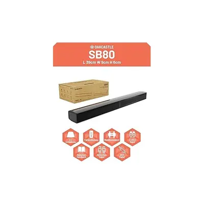 Oakcastle Hangszóró Soundbar - SB80 Split (120W, Bluetooth 5.3, HDMI ARC, AUX, USB, Optikai, Távírányító) – 2. kép