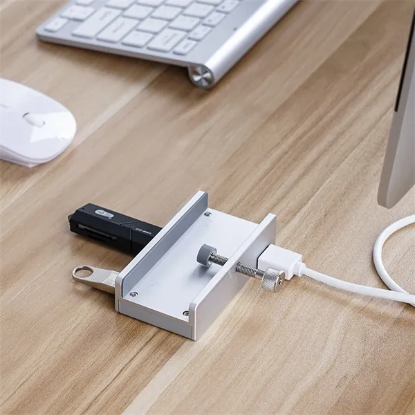 Orico USB3.0 Hub - MH4PU-SV /161/(4 port, Bemenet: USB-A, Kimenet: 4xUSB-A, rögzíthető, ezüst) – 5. kép