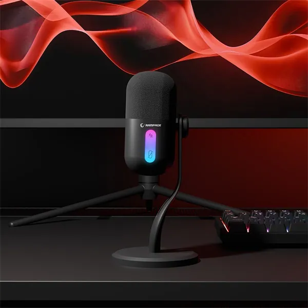 Rampage Mikrofon - ARPEJ (állvány, RGB, kardioid, 50 Hz–18 kHz, fekete) – 7. kép