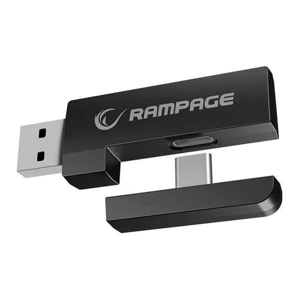 Rampage Fejhallgató - RETSU (1000mAh, Bluetooth+kábel+2,4Ghz, mikrofon, hangerőszabályzó, nagy-párnás, RGB, fekete) – 4. kép