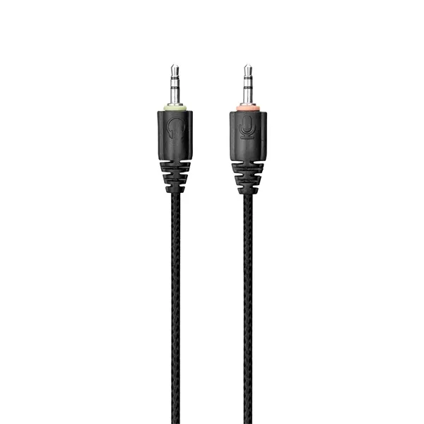 Rampage Fejhallgató - RM-K29 THUNDER (mikrofon, 3,5 mm Jack, hangerőszabályzó, nagy-párnás, fekete, RGB LED) – 8. kép