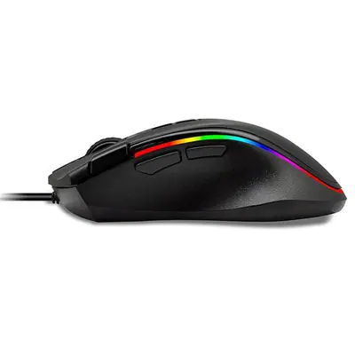 Rampage Egér Gamer - SMX-G72 GREEDY RGB (4800DPI, 8 gomb, makro, RGB LED, 1,7M kábel, fekete) – 2. kép