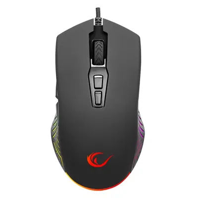 Rampage Egér Gamer - SMX-G68 SPEAR (7200DPI, 7 gomb, makro, RGB LED, 1,5m harisnyázott kábel, fekete) – 2. kép