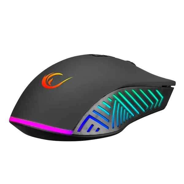Rampage Egér Gamer - SMX-G68 SPEAR (7200DPI, 7 gomb, makro, RGB LED, 1,5m harisnyázott kábel, fekete) – 5. kép