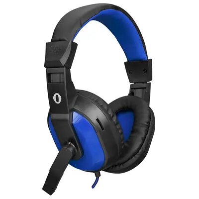 Snopy Fejhallgató - SN-633 Blue (mikrofon, 3.5mm jack, hangerőszabályzó, nagy-párnás, 1.8m kábel, fekete-kék) – 2. kép