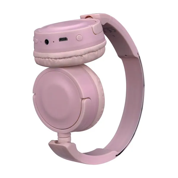Snopy Fejhallgató Vezeték Nélküli - SN-XBK33 BATTY Pink (Bluetooth/AUX/TF Card, hang.szab., mikrofon, rózsaszín) – 4. kép