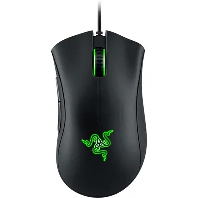 Razer Egér - DeathAdder Essential (Optikai, 6400DPI, 5 gomb, harisnyázott kábel, fekete)