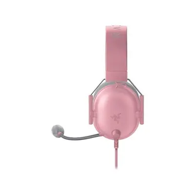 Razer Fejhallgató - Blackshark V2 X Pink (3,5mm Jack, mikrofon, hangerőszabályzó, 1,3m kábel, rózsaszín) – 2. kép