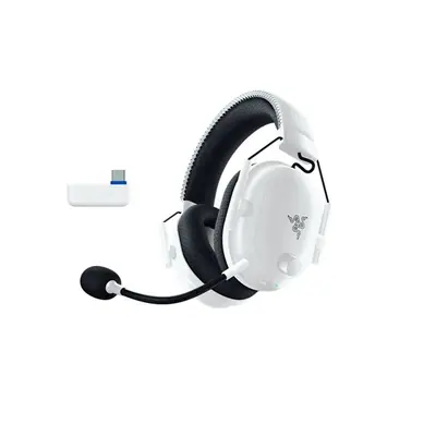 Razer Fejhallgató - Blackshark V2 Pro PS (Bluetooth, mikrofon, hangerőszabályzó, fehér)