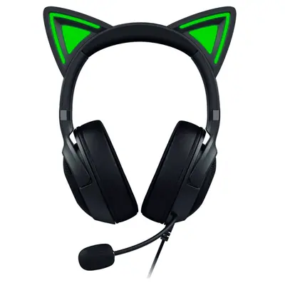 Razer Fejhallgató - Kraken Kitty V2 (USB, mikrofon, hangerőszabályzó, 2m kábel, fekete) – 2. kép